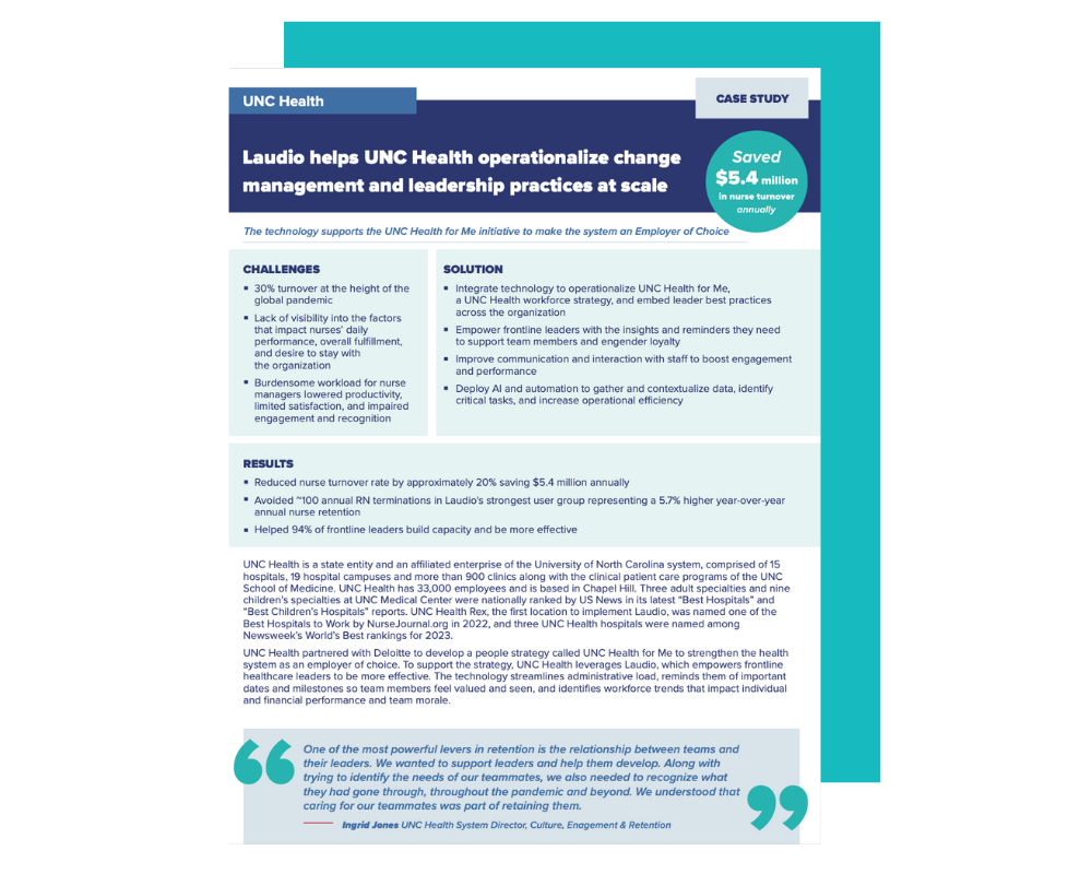 UNC Health Case Study